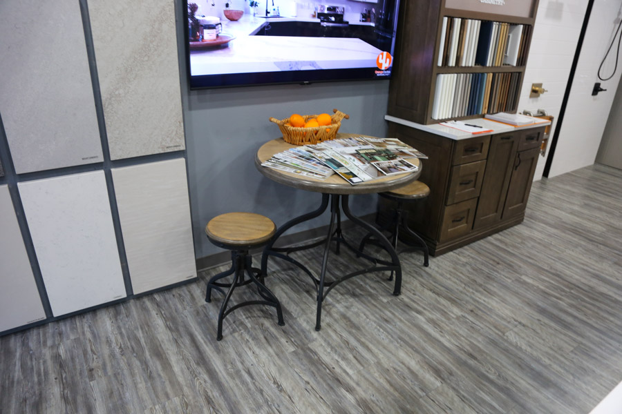 Design and material selection center where Orange Cactus guides homeowners through finishes